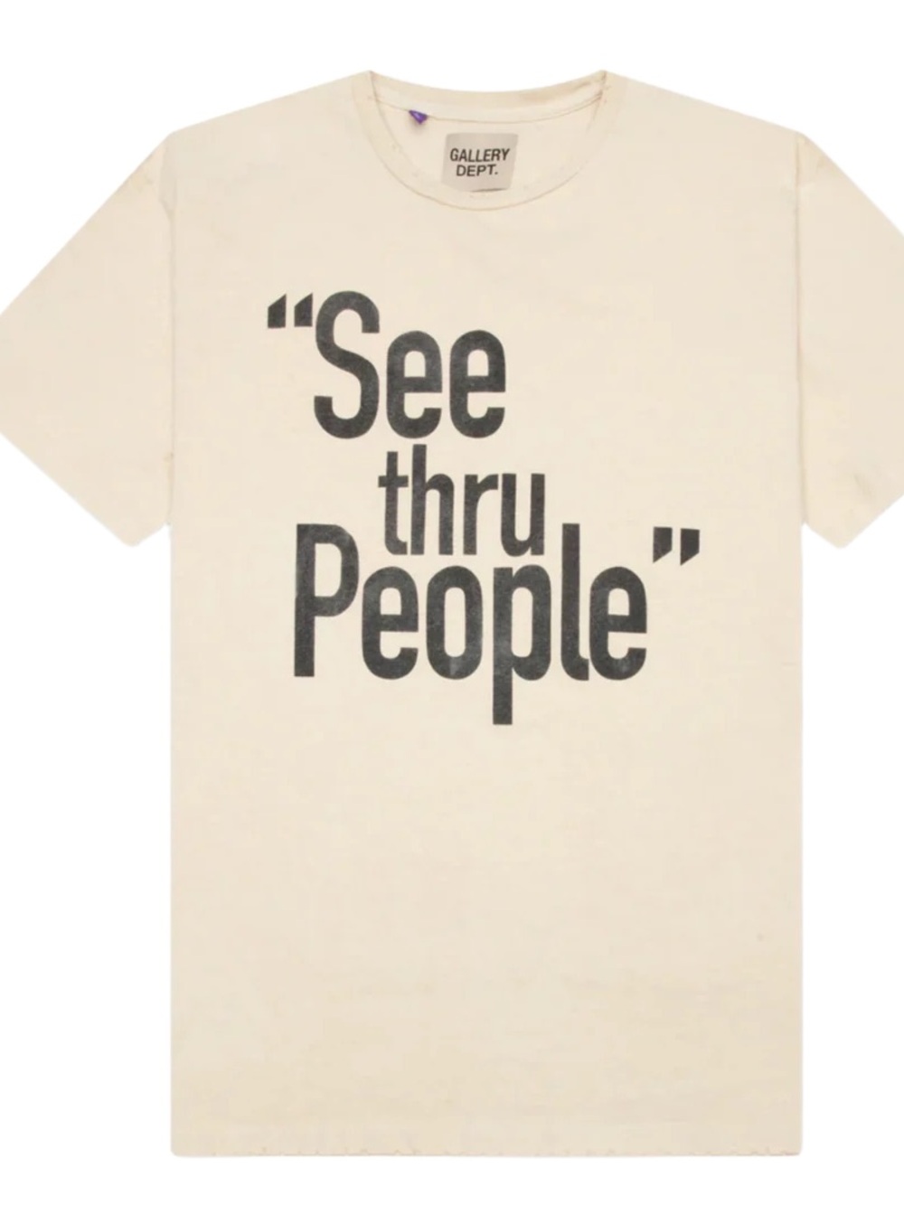 Gallery Dept Cream 'See thru People' Graphic Tee
